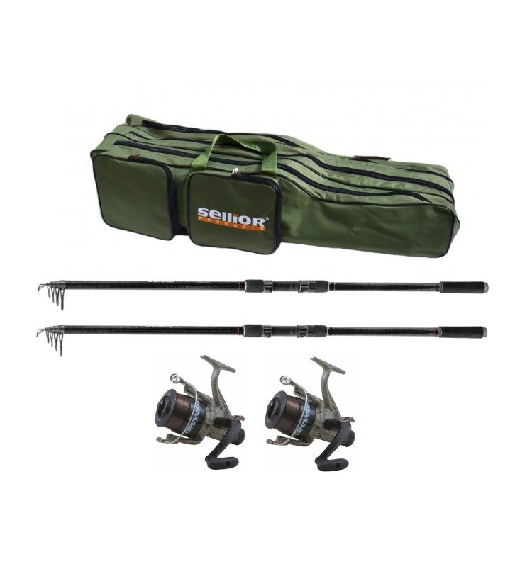 Harton pruty Caliber 3,6 m 3,0 lb + Lineaeffe navijáky Commando 60 + Sellior pouzdro 125 cm