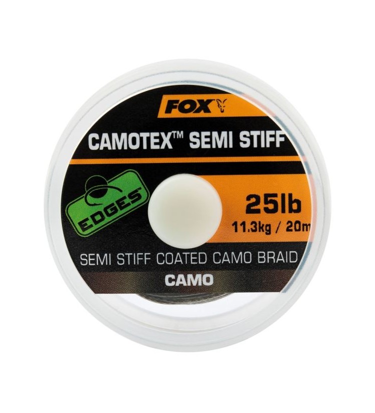 Fox Návazcová Šňůrka Edges Camotex Semi Stiff 20 m