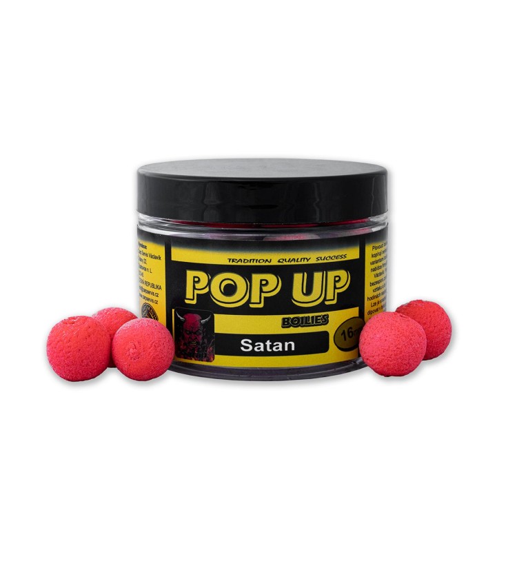 POP UP - DÓZA/50 G/16 MM/SATAN