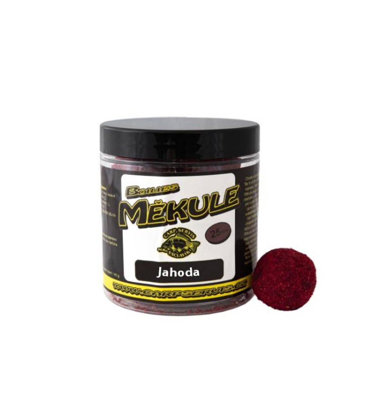 Carp Servis Vaclavik boilies Měkule 140 g / 25 mm/ Jahoda