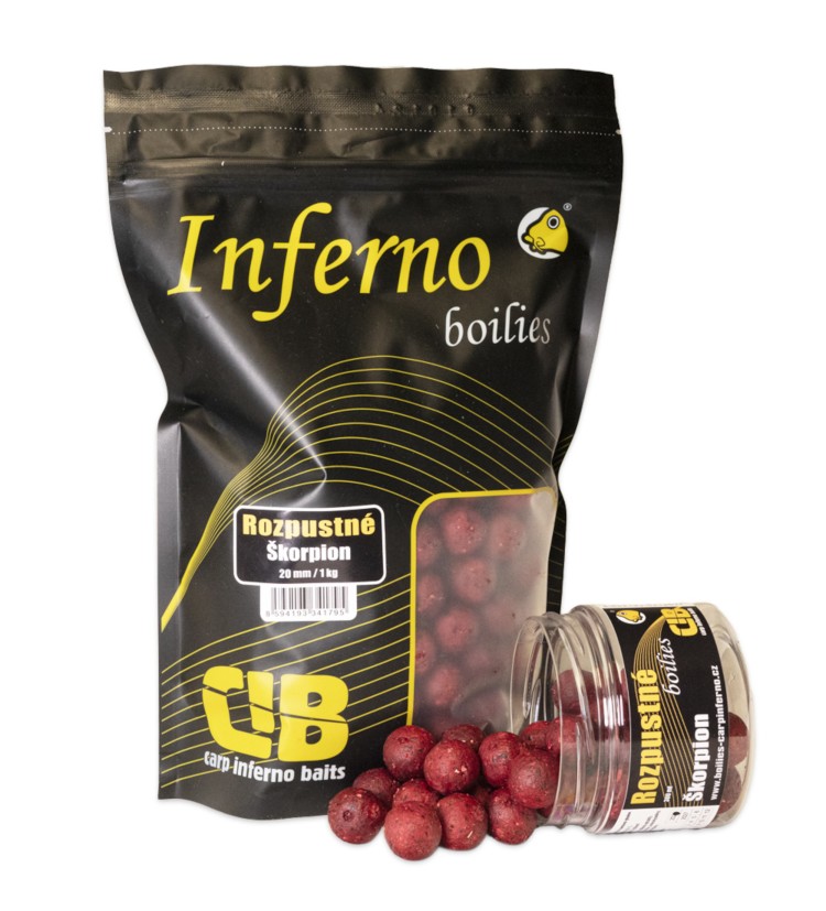 Carp Inferno Rozpustné Boilies Hot Line Škorpion|20 mm 300 ml