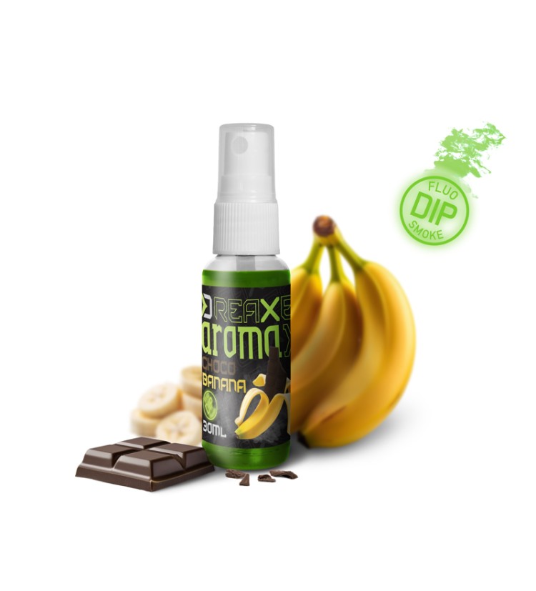 Delphin Dipovací sprej Delphin AromaX/30ml Čokoláda-Banán/fluo zelená