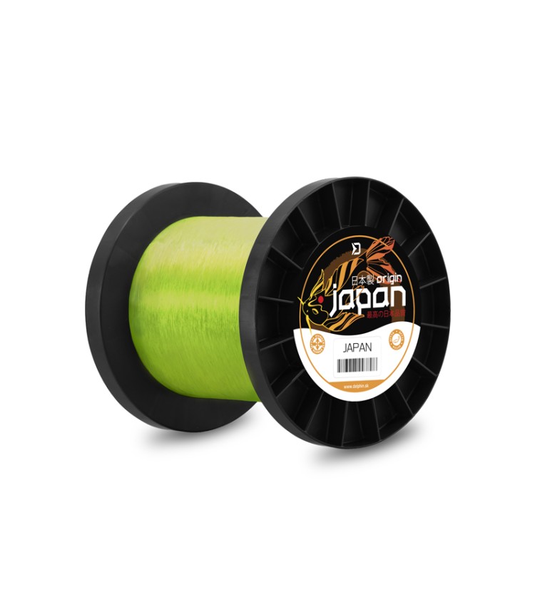 Vlasec Delphin JAPAN Origin / Fluo žlutá 1200m 0,261mm 5,37kg