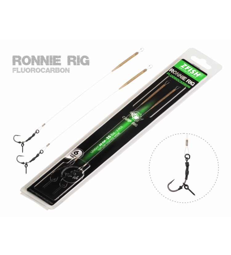 ZFISH Návazec Fluorocarbon Ronnie Rig Size 4