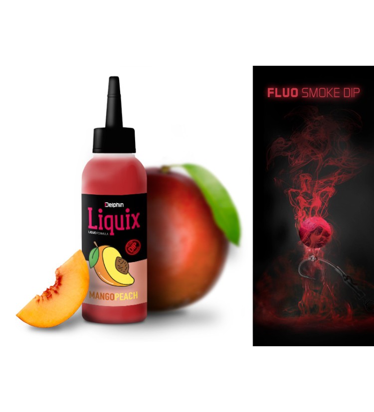 Fluo dip D SNAX LiquiX / Mango-Broskev