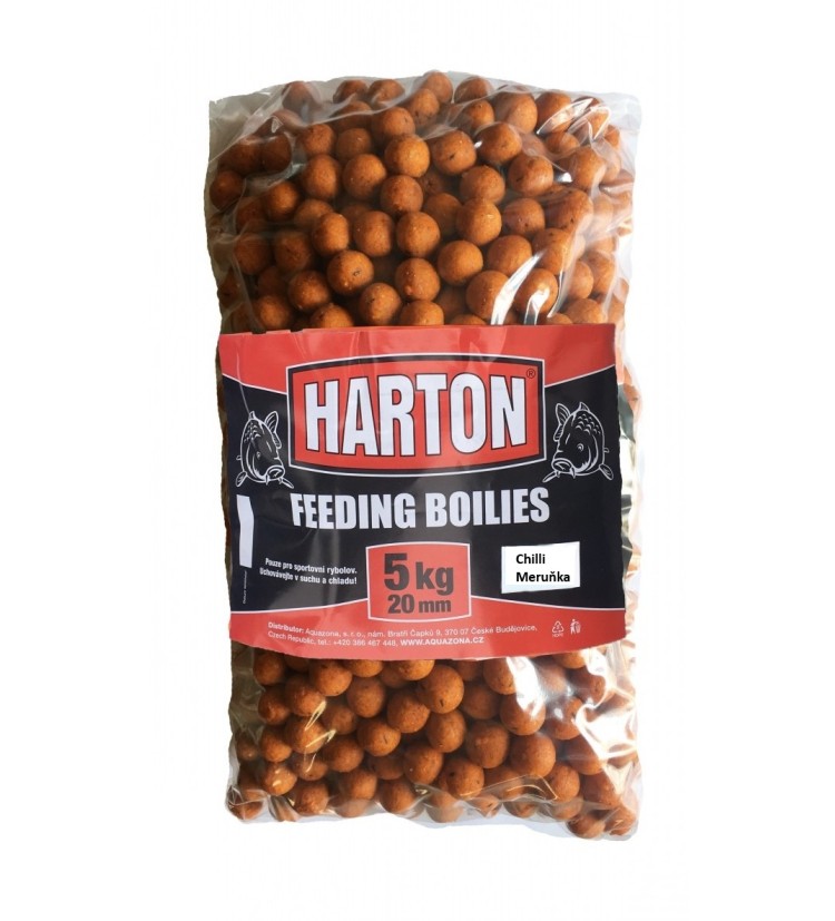 Krmné Boilies Harton 20mm / 5kg příchuť Chilli Meruňka