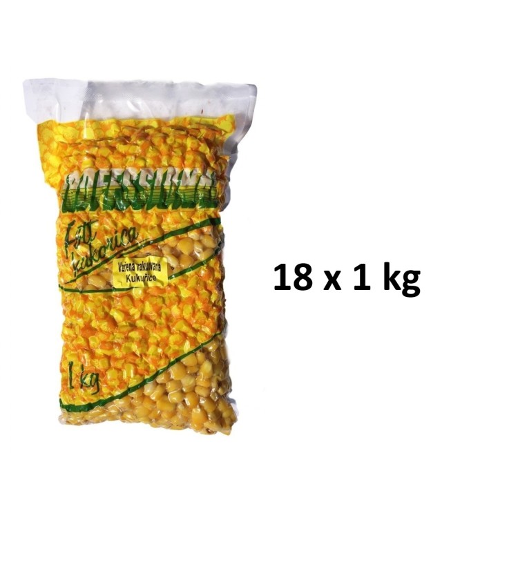 Partikl Kukuřice Professional Vařená Vakuovaná - Nature 18 x 1 kg
