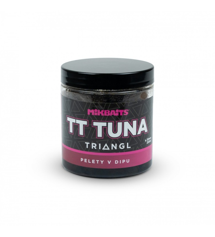 Mikbaits Pelety v dipu 250ml - TT Tuna Triangl 30mm