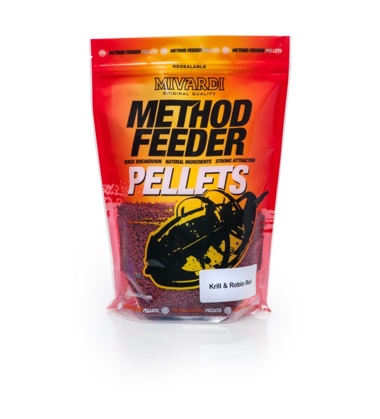 Mivardi Pelety Method Pellets Krill & Robin Red 750 g