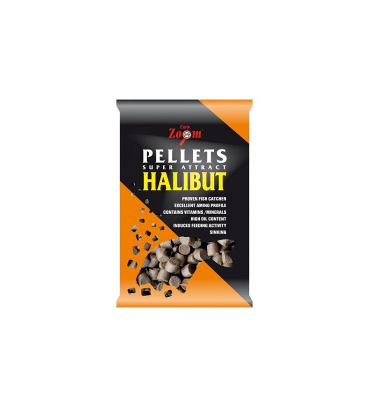 Carp Zoom Feeding Halibut Pellets - 800 g 6 mm
