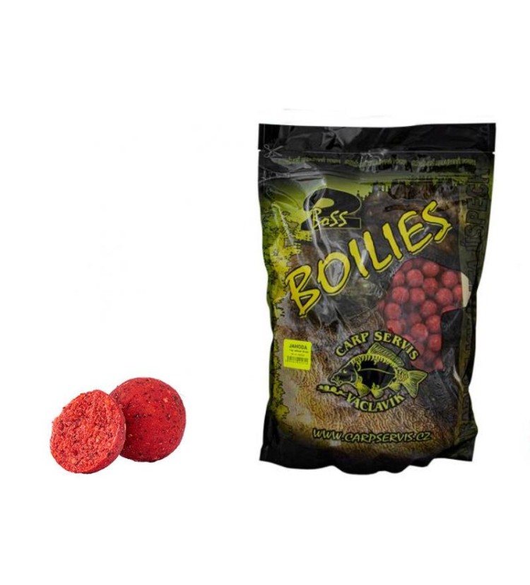 Boilies Boss2 Carp Servis Václavík - jahoda 25mm / 1kg