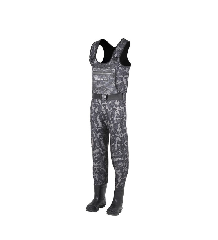 Kinetic Neoprenové Prsačky Neorush Bootfoot Felt Grey Camo