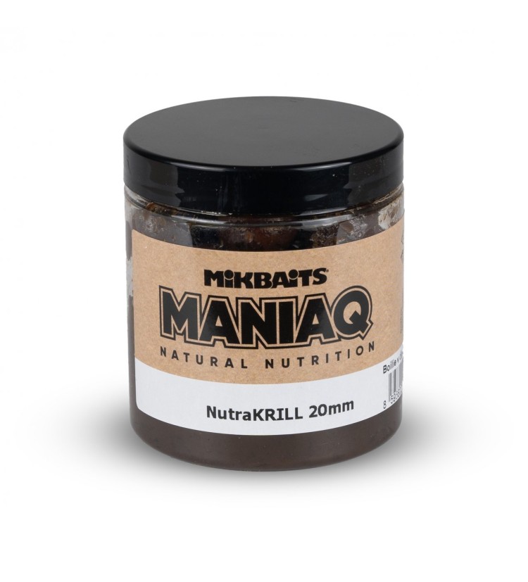 Mikbaits ManiaQ boilie v dipu 250ml - NutraKRILL 20mm