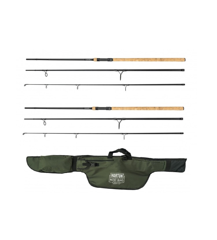 Akce 1+1 Prut Harton Dogma-X Cork 3,6m 3lb 3 dílný + Pouzdro Hrarton Rod Bag 360/3