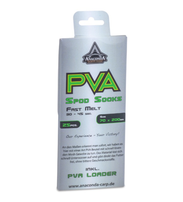 Anaconda PVA sáčky Fast Melt Spod Socks 70x100mm 25ks