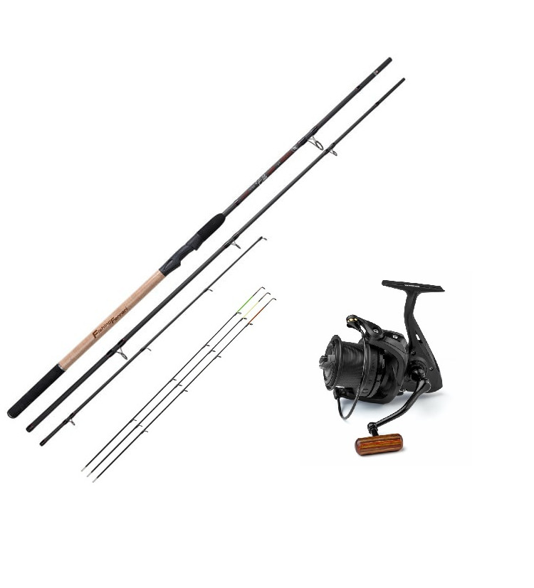 AKCE Prut Fishing Ferrari Elite Pro Feeder 3,6 m 120 g + Naviják Harton Addict FD 6000