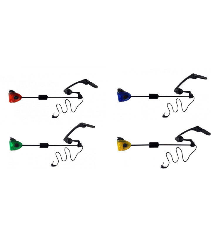 AKCE 3+1 Indikátor záběru Sellior Carp Swing svítící Modrá + červená + zelená + žlutá