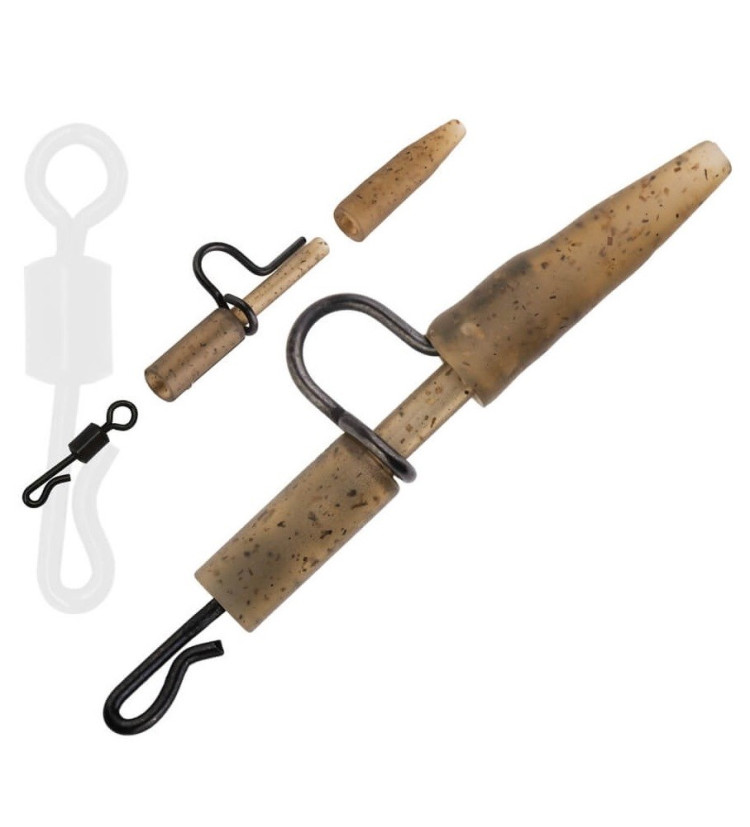 Zfish Závěsky Heavy Duty Clip & Tail Rubber + QC 6 ks