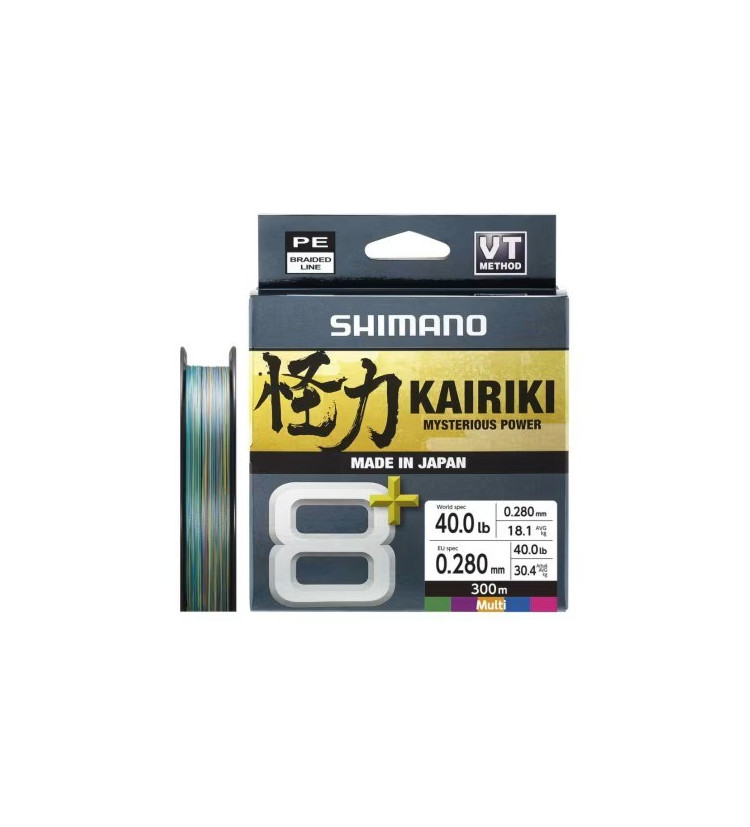 Shimano Splétaná Šňůra Line Kairiki 8+ Multi Color 300 m