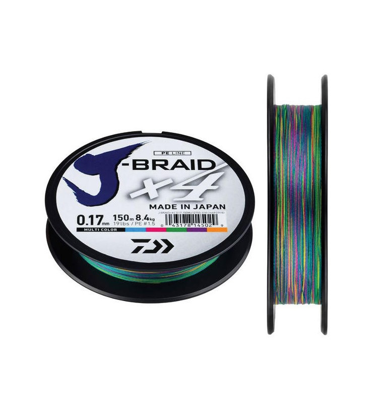 Daiwa Splétaná Šňůra J-Braid Multi Color 300 m