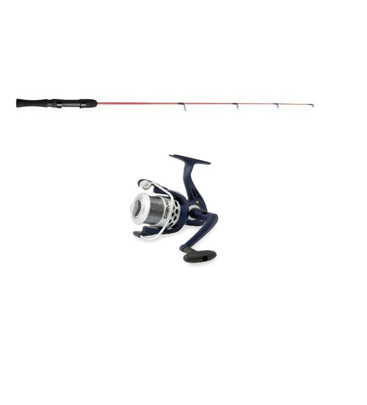 Akce Prut na dírky SUXXES medium 88cm - červený + Naviják Vigor Prime 10