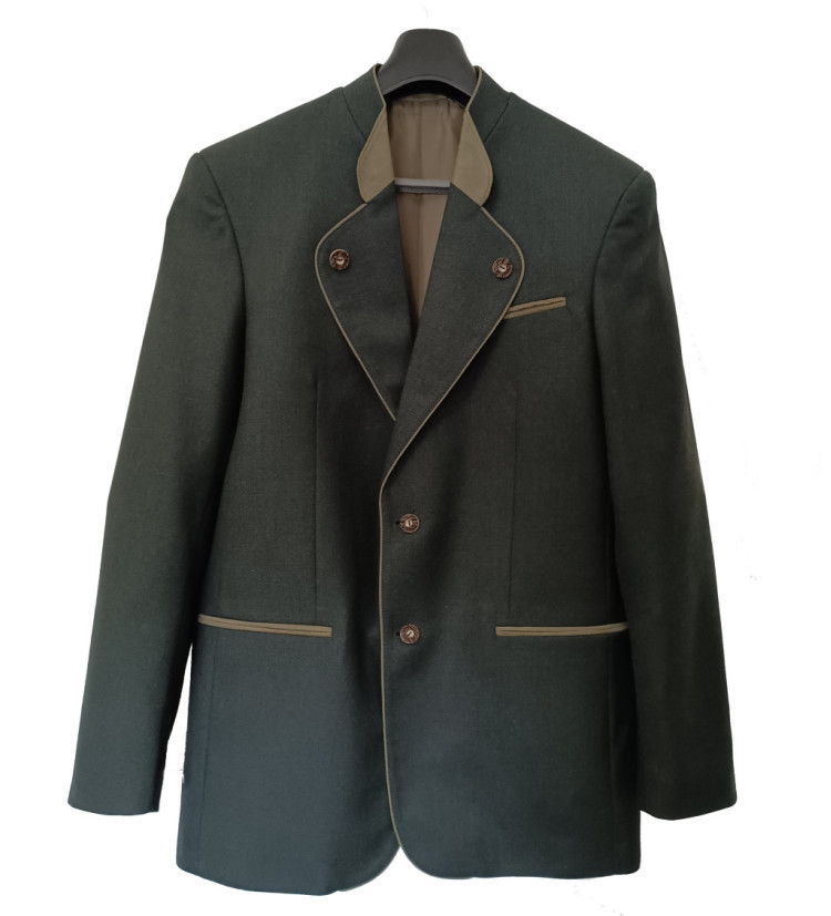 Společenský oblek Afars M s hnědým doplňkem velikost 48/5