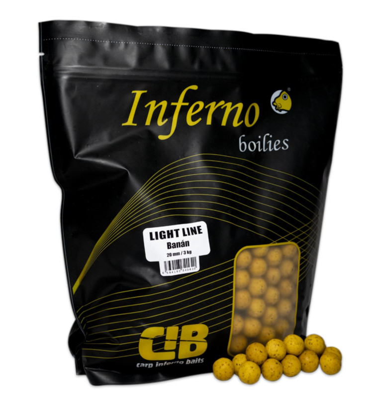 Carp Inferno Boilies Light Line 3 kg|Banán