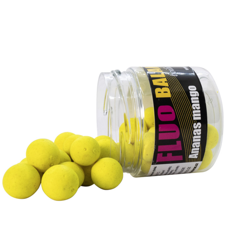 Carp Inferno Balanced Boilie Fluo 150 ml 16 mm|Ananas Mango