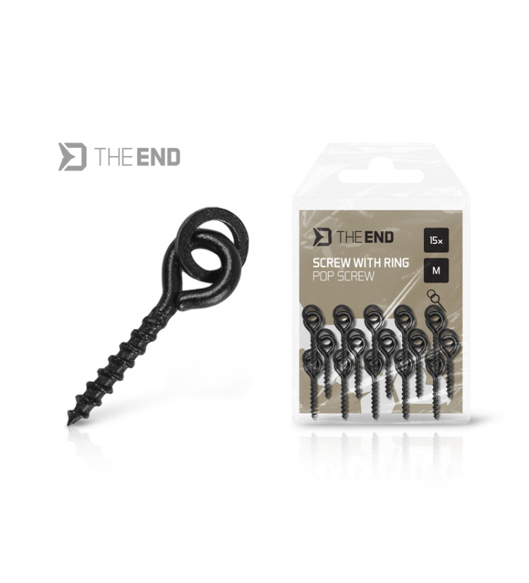 Vrtáček s kroužkem Delphin TheEND POP Screw / 15ks M - 8 mm