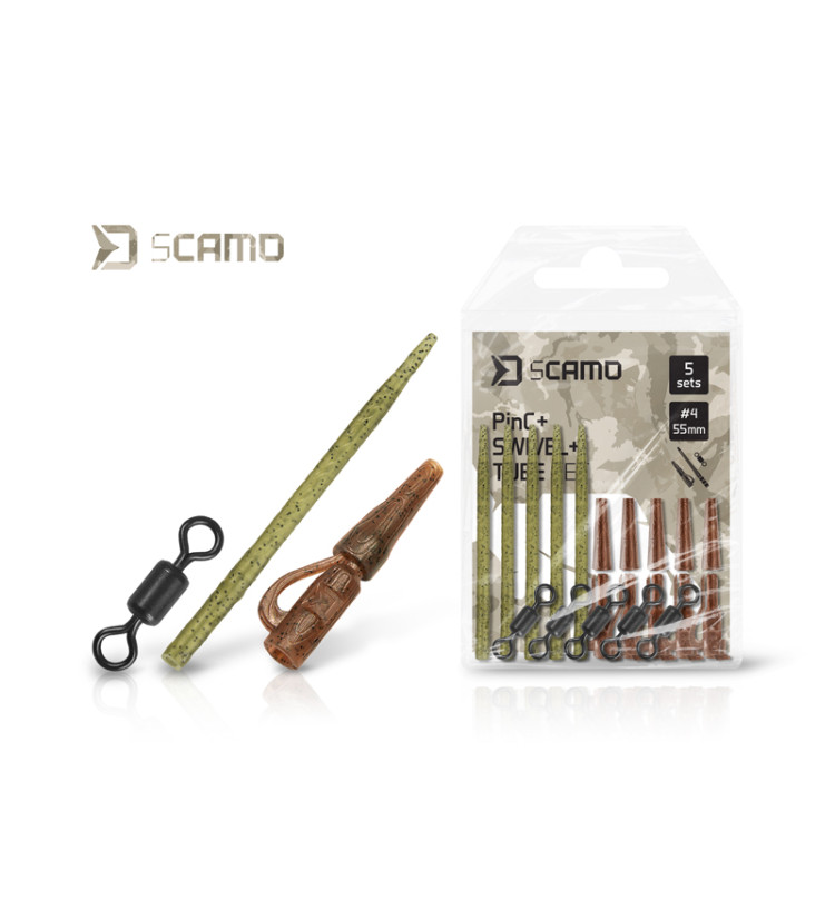 Set Delphin sCAMO PinC + Swivel + Tube / 5 setů