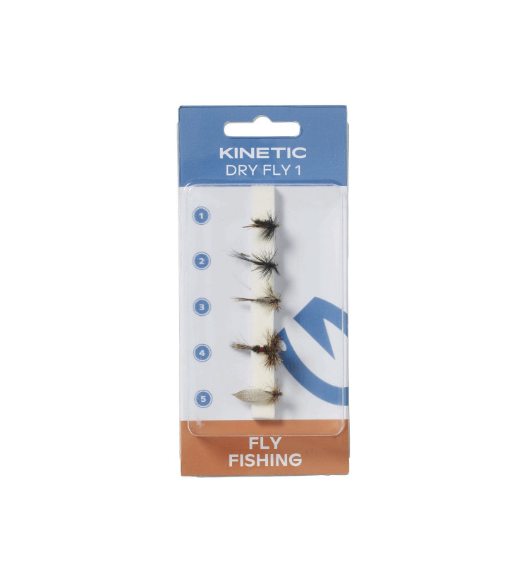 Sada mušek KINETIC DRY FLIES 1 5PCS