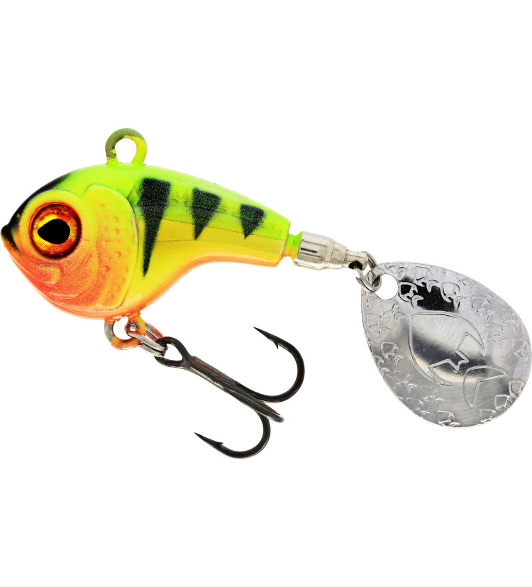 Westin Nástraha Dropbite Spin Tail Jig Chartreuse Perch