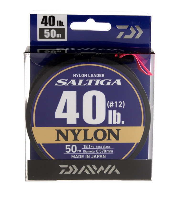 Návazcový vlasec DAIWA SALTIGA NYLON LEADER 50m