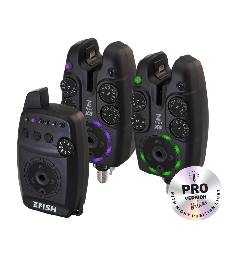 ZFISH Sada Hlásičů Bite Alarm Set Zx8 PRO 2+1
