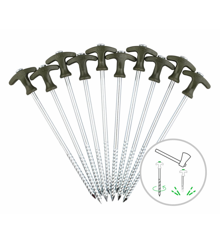 ZFISH Kolíky Bivvy Peg Set 25cm/10ks