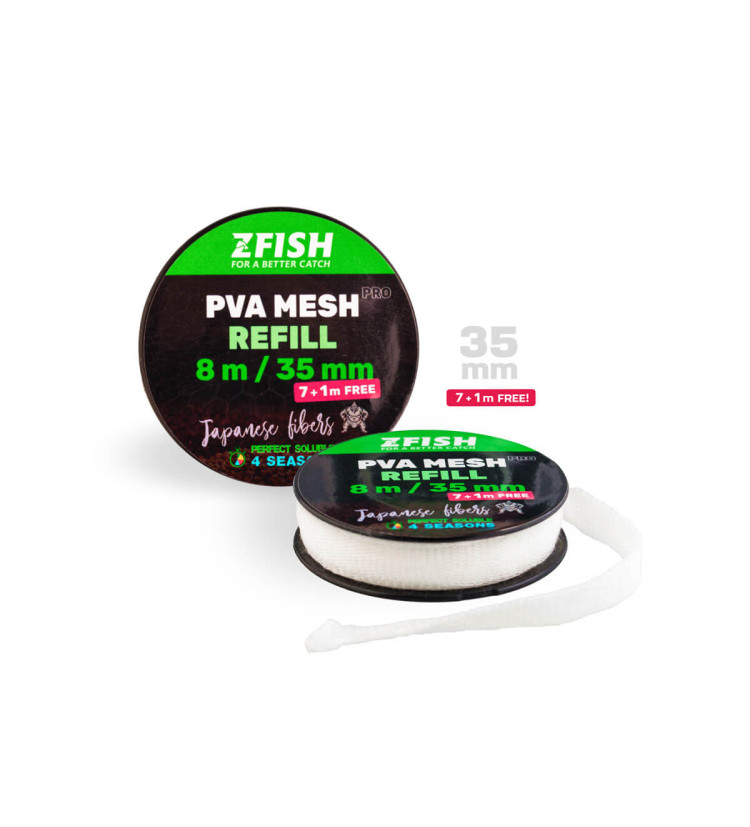 ZFISH Punčocha PVA PRO Refill 35 mm/7 + 1 m Zdarma!