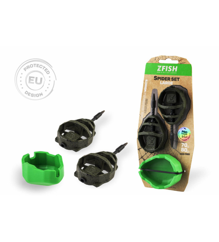 ZFISH Sada Method Feeder Spider Large Set 90,100g + Formička