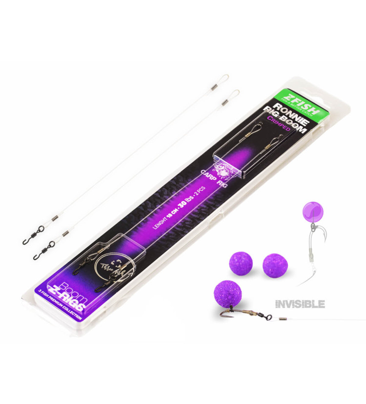 ZFISH Krimpovaný Návazec Ronnie Rig Boom 18cm/30lbs