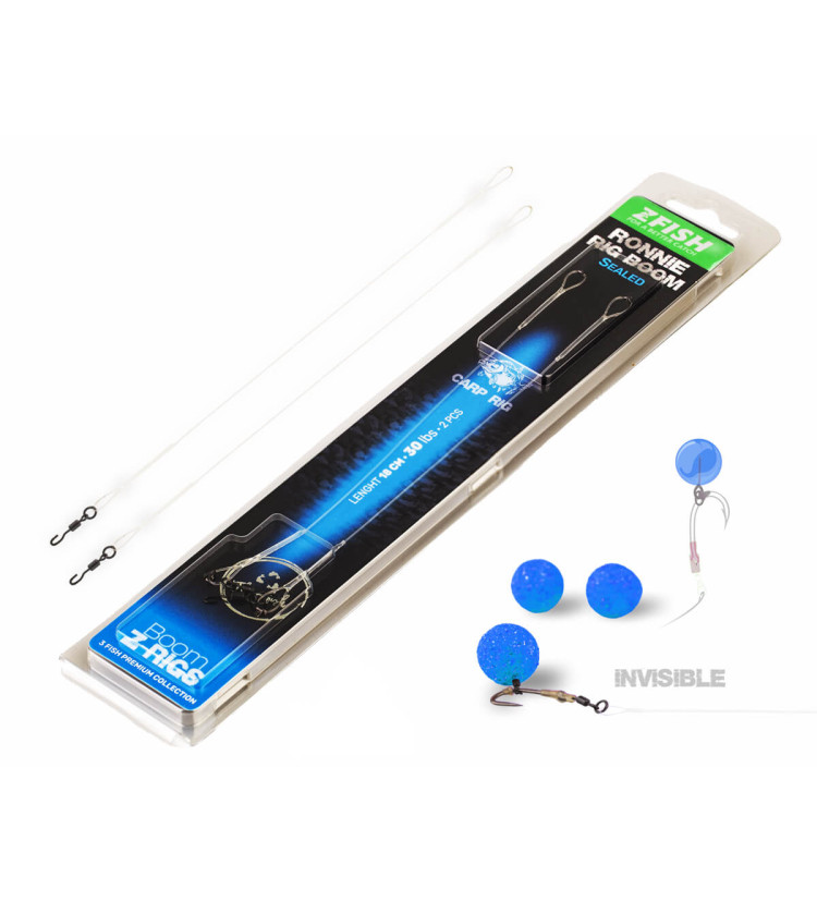 ZFISH Zatavený Návazec Ronnie Rig Boom 18cm/30lbs