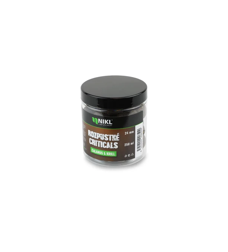 Nikl Rozpustné Criticals boilie Calanus & Krill 250ml - Průměr: 18mm, Balení: 250ml