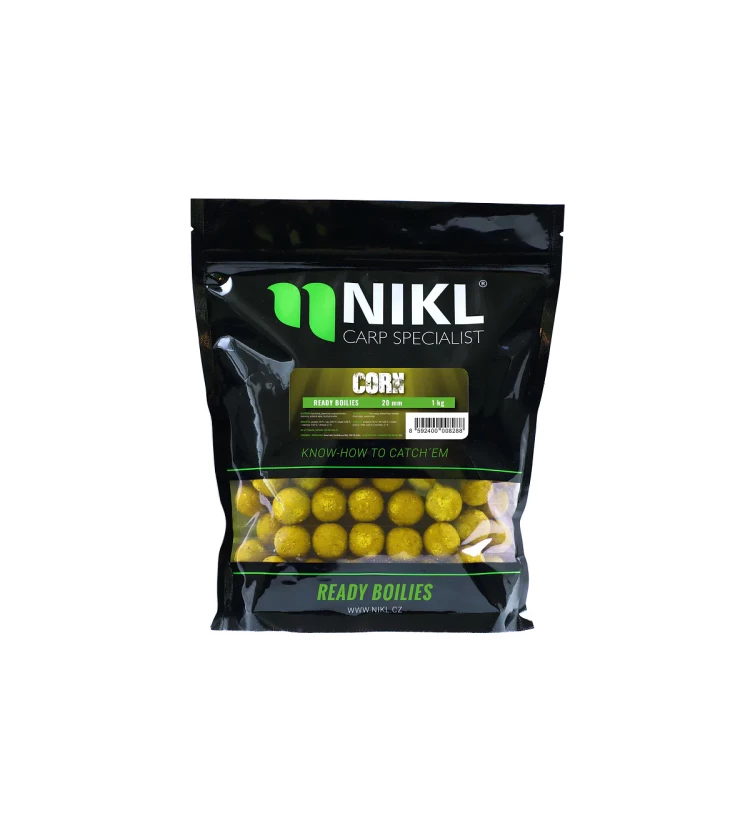 Nikl Ready boilie Corn - Balení: 1kg, Průměr: 20mm