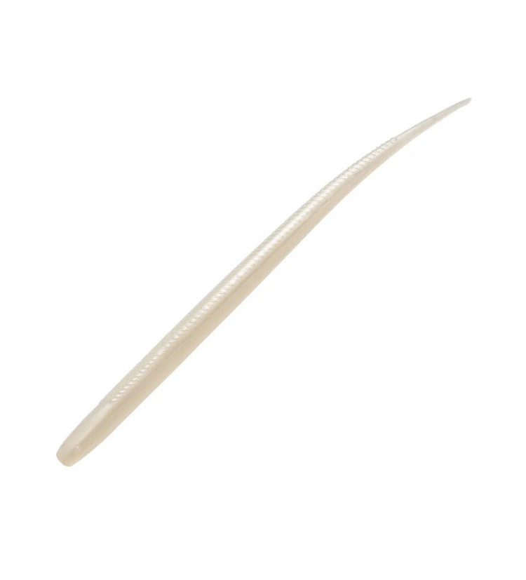 Nomura umělá nástraha Unagi Straight Tail 14 cm, 10 ks White Glow