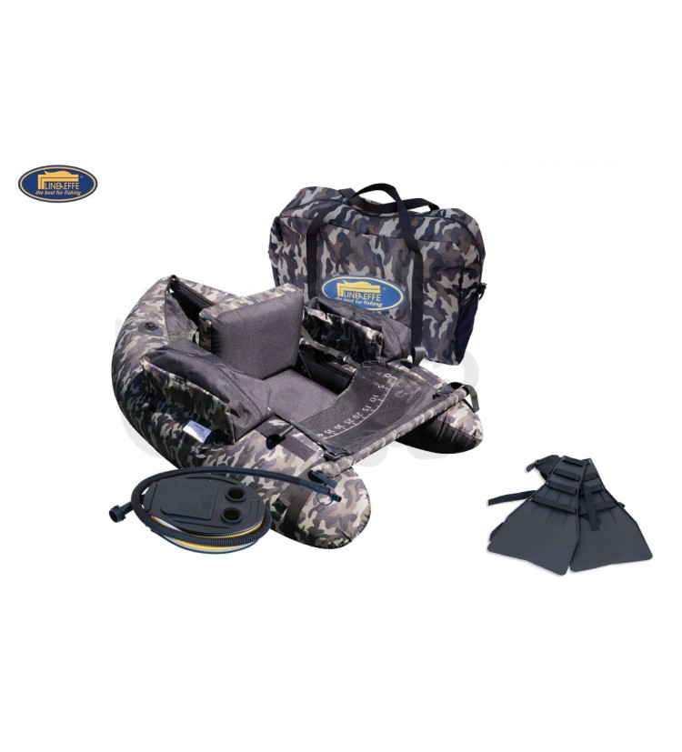 Belly Boat Lineaeffe Camo + ploutve Zdarma