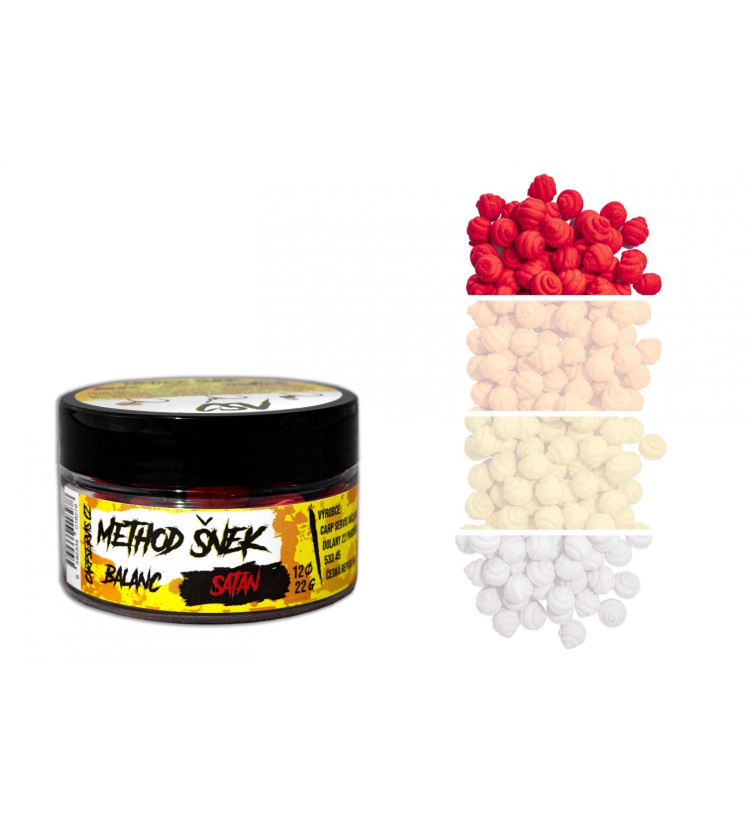 Carp Servis Václavík Method Šnek Feeder Balanc - 12 mm, 22 g/Satan