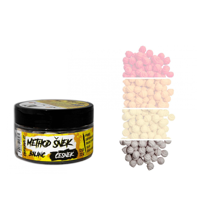 Carp Servis Václavík Method Šnek Feeder Balanc -12mm, 22 g/Česnek
