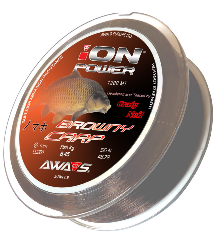 Vlasec AWA'S Ion Power Browny Carp 1200M 0,350 mm 21,1 kg