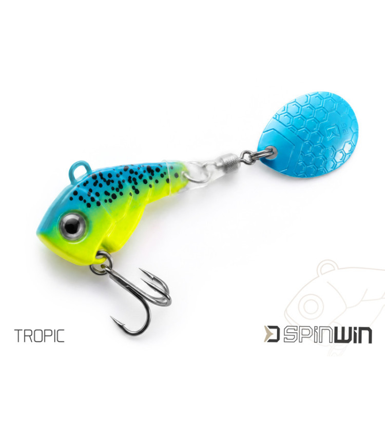 Vibrační nástraha Delphin SpinWIN 7,5g/TROPIC