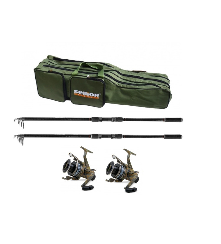 Harton pruty Caliber 3,6 m 3,0 lb + Lineaeffe navijáky Vigor Ranger 60 + Sellior pouzdro 110 cm