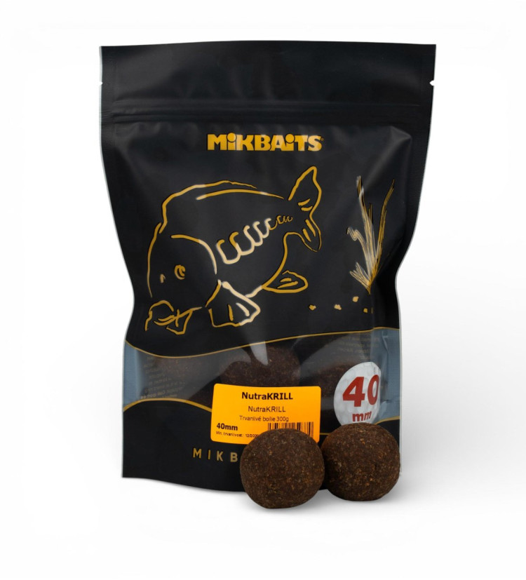 Mikbaits ManiaQ boilie 300g - NutraKRILL 40mm golf size