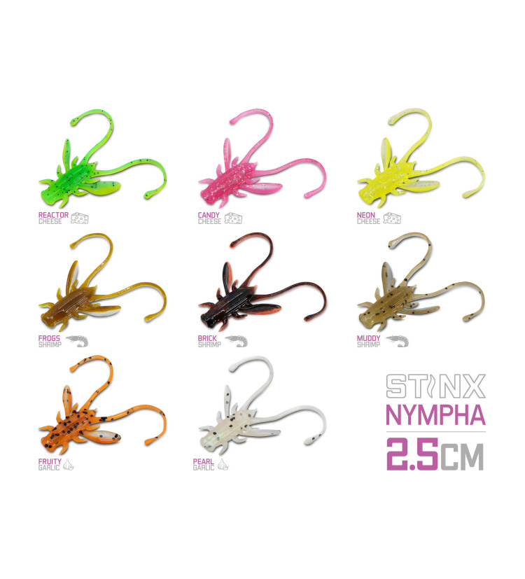 Delphin Umělá nástraha B! Stinx NYMPHA / 20ks | 2.5cm